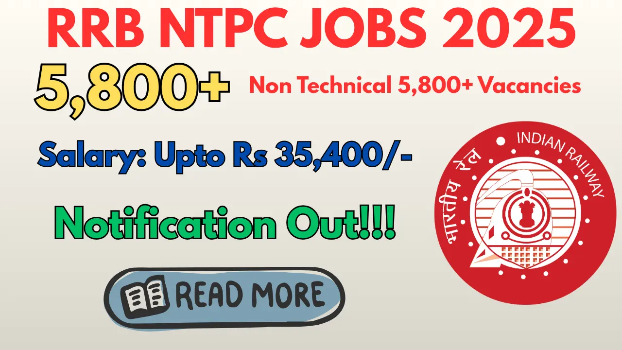 RRB NTPC JOBS 2025