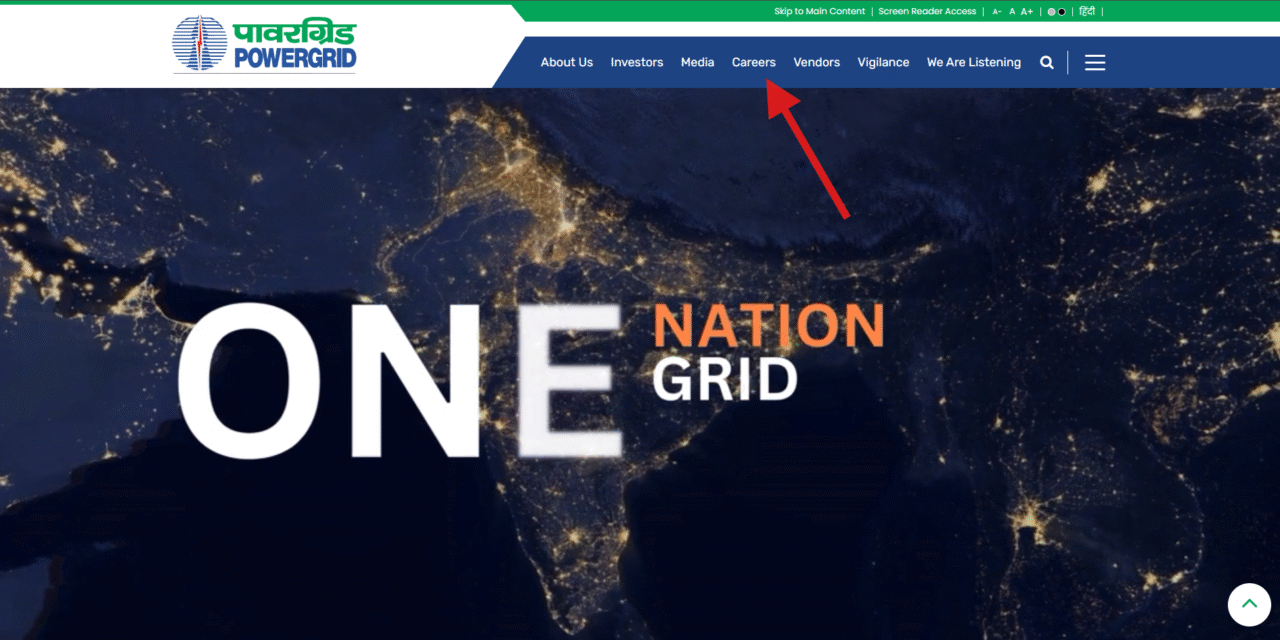 https://www.powergrid.in/ official website homepage