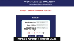 MPESB Group 4 Result 2025