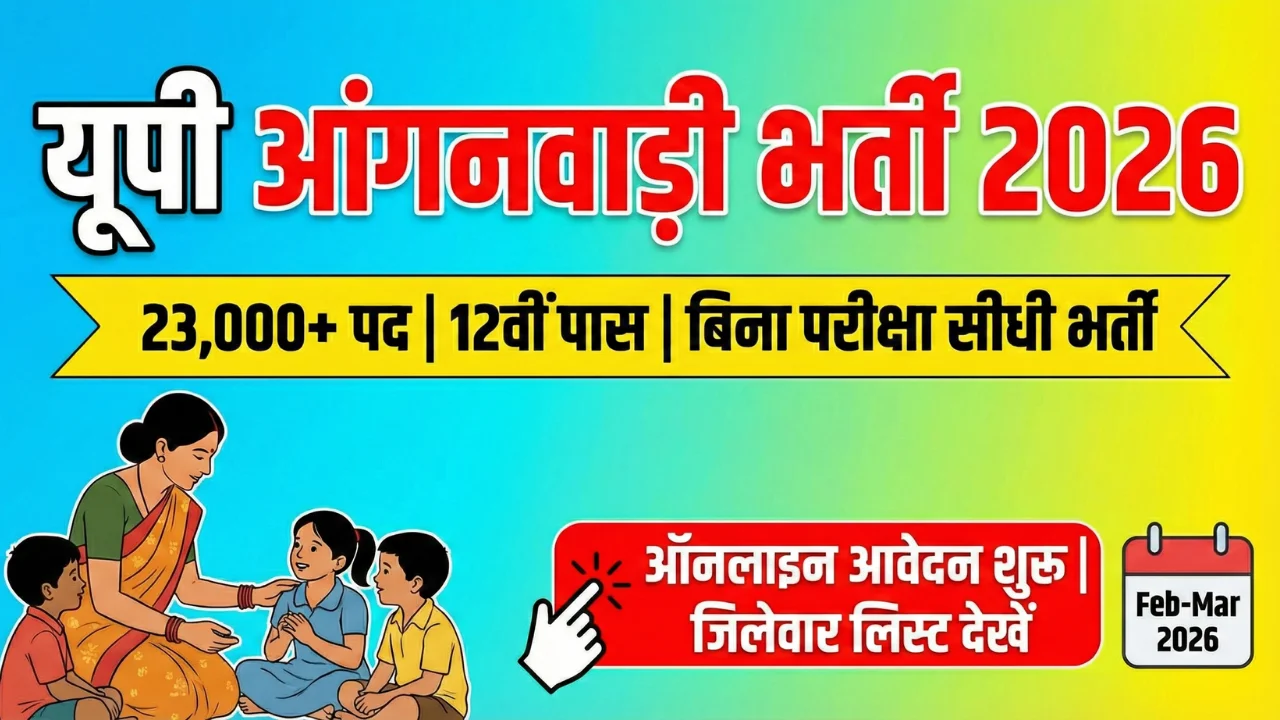 UP Anganwadi Bharti apply now direct link