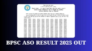 BPSC ASO Result 2025 OUT