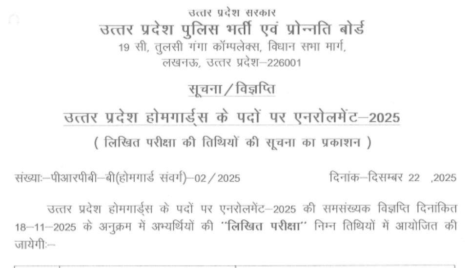 UP Police Home Guard 2025