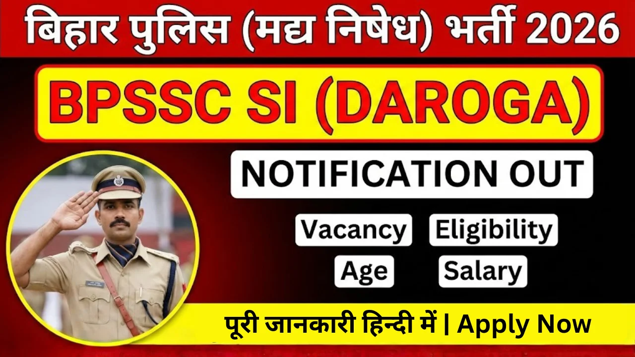 BPSSC SI Prohibition Recruitment 2026