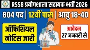 RSSB Lab Assistant Recruitment 2026