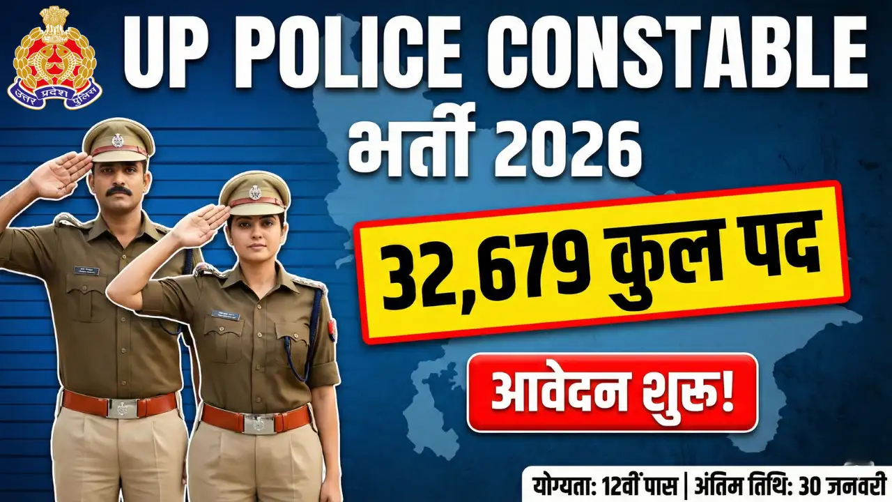 UP Police Constable Bharti 2026: 32,679 पदों पर भर्ती शुरू – आवेदन से पहले देखें यह जरूरी गाइडलाइन