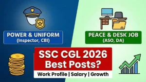 SSC CGL 2026 में कौन-कौन सी पोस्ट Best है? (Work Profile + Salary + Growth Analysis)
