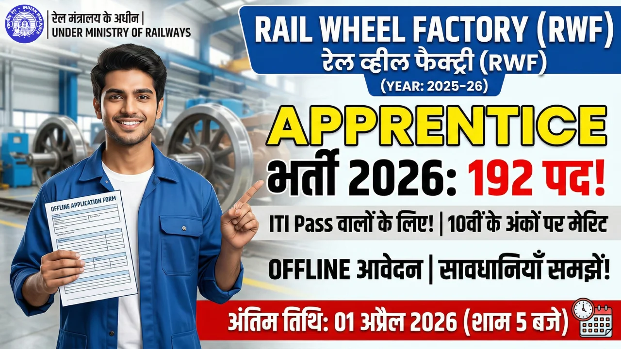 Rail Wheel Factory Apprentice Recruitment 2026