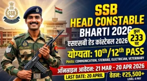 SSB Head Constable Recruitment 2026
